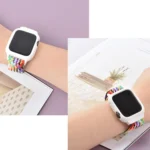 TPU Frame Buckle Braid Integrated Replacement Watchband For Apple Watch Series - Image 6