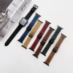 Crazy Horse Texture Matte Replacement Watchband For Apple Watch Series - Image 2