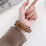 Crazy Horse Texture Matte Replacement Watchband For Apple Watch Series - Image 6