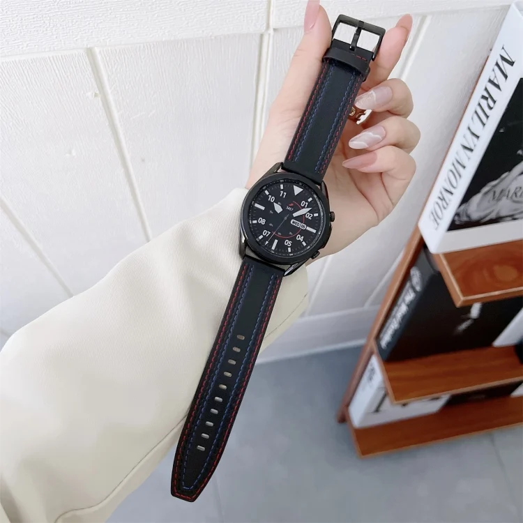 EDA002331501A_1.webp Universal Tricolor Sewing Leather Strap Watchband - Image 3