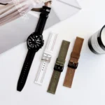 Universal Tricolor Sewing Leather Strap Watchband - Image 2