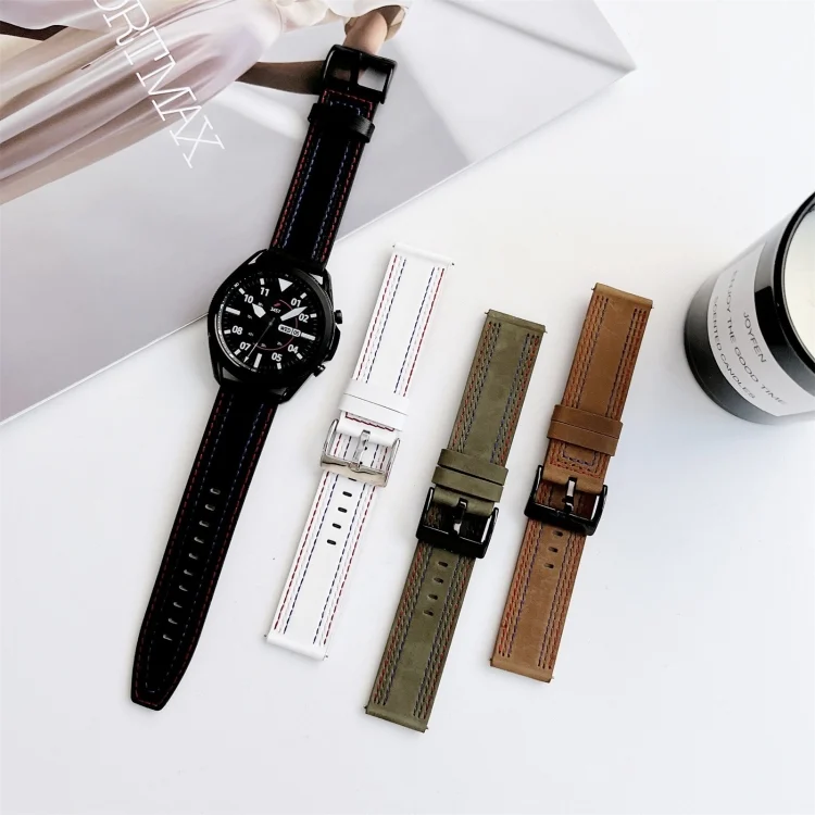 EDA002331501_B1.webp Universal Tricolor Sewing Leather Strap Watchband - Image 2