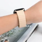 Mutural Liquid Silicone Magnetic Strap Watchband For Apple Watch Series - Image 7