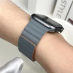 Mutural Moran Series Liquid Silicone Magnetic Strap Watchband For Apple Watch Series - Image 5