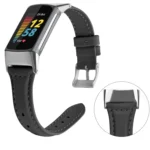 For Fitbit Charge 5 FC5-18 Leather Strap Watchband - Image 4