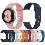 For Samsung Galaxy Watch4 40&44mm/Watch4 Classic 42&46mm Silicone Reverse Buckle Watchband - Image 2