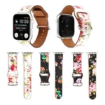 Floral Strap Watchband, For Apple Watch Series, For Apple Watch Series 5 - Image 2