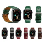 Cowhide Crocodile Texture Strap Watchband, For Apple Watch Series, For Apple Watch Series 5 - Image 2