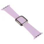 Black Buckle Silicone Watchband For Apple Watch Series - Image 3