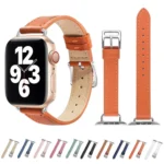 14mm Cowhide Leather Watchband For Apple Watch Series - Image 2