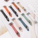 14mm Cowhide Leather Watchband For Apple Watch Series - Image 7