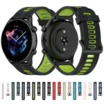 Two-color Stripe Silicone Watchband - Image 2