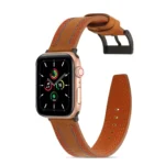 Sewing Matte Leather Watchband for Apple Watch Series - Image 6