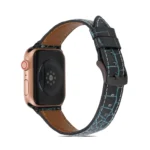 Crocodile Texture Leather Watchband for Apple Watch Series - Image 5