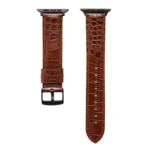 Crocodile Texture Leather Watchband for Apple Watch Series - Image 2