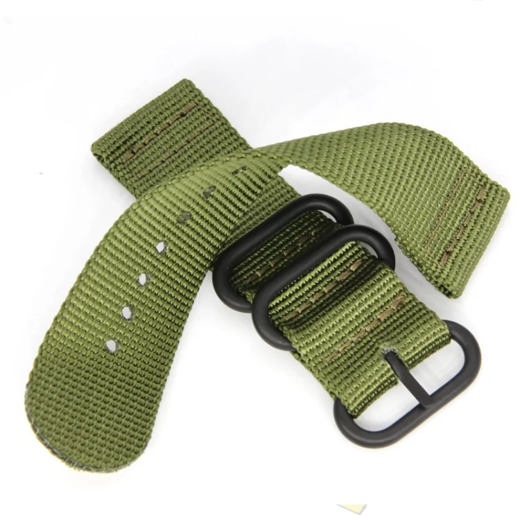 EDA002491801_B2.webp Three-ring Steel Buckle Nylon Watchband - Image 3