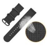Three-ring Steel Buckle Nylon Watchband - Image 4