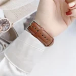 Genuine Leather Watchband For Apple Watch Series - Image 7