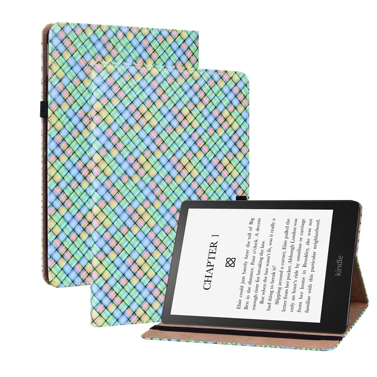 Color Weave Smart Leather Tablet Case, For Amazon Kindle Paperwhite 5, For Amazon Kindle Fire HD8 2020, For Amazon Kindle Fire HD10 2021/HD10 Plus 2021