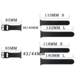Silicone Watchband, Size: 140mm For Apple Watch Series 7 45mm / 6&SE&5&4 44mm / 3&2&1 42mm - Image 3
