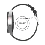 20mm Genuine Leather Watch Strap for Samsung Galaxy Watch4/Watch3 41mm/Active2/Huawei/Gaming Watch etc. - Image 2