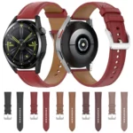 22mm Genuine Leather Watch Strap for Huawei Watch GT3 46mm/GT2 46mm/Samsung Galaxy Watch3 45mm - Image 4