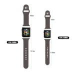 Leopard Embossing Silicone Watchband For Apple Watch Series - Image 2