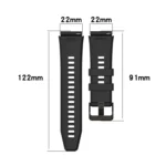 22mm Protruding Head Striped Silicone Watchband - Image 2