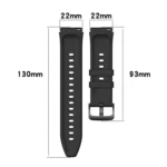 22mm Protruding Head Glossy Silicone Watchband - Image 2