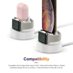 A001 3 In 1 Silicone Charging Holder for iPhone / iWatch / AirPods - Image 4