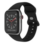 Butterfly Buckle Silicone Watchband, Size: L For Apple Watch Series