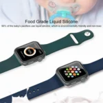 Mutural Liquid Silicone Watchband, For Apple Watch Series 7 41mm / 6 & SE & 5 & 4 40mm / 3 & 2 & 1 38mm, For Apple Watch Series 8&7 45mm / SE 2&6&SE&5&4 44mm / 3&2&1 42mm... - Image 9