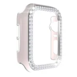 Double-Row Diamond Two-color Electroplating PC Watch Case For Apple Watch Series - Image 2