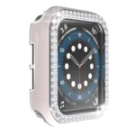 Double-Row Diamond Two-color Electroplating PC Watch Case For Apple Watch Series - Image 4