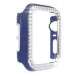 Double-Row Diamond Two-color Electroplating PC Watch Case For Apple Watch Series - Image 2