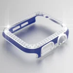 Double-Row Diamond Two-color Electroplating PC Watch Case For Apple Watch Series - Image 7