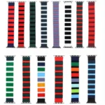 Silicone Splicing Watchband For Apple Watch Series - Image 2