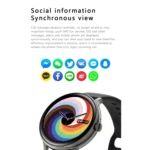 Q71 Pro 1.28 inch TFT Screen Silicone Strap Smart Watch, Support Bluetooth Call / Menstrual Cycle Reminder - Image 3