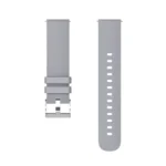 Pockmarked Silver Buckle Silicone Watch Strap for Huawei Watch / Samsung Galaxy Watch - Image 5