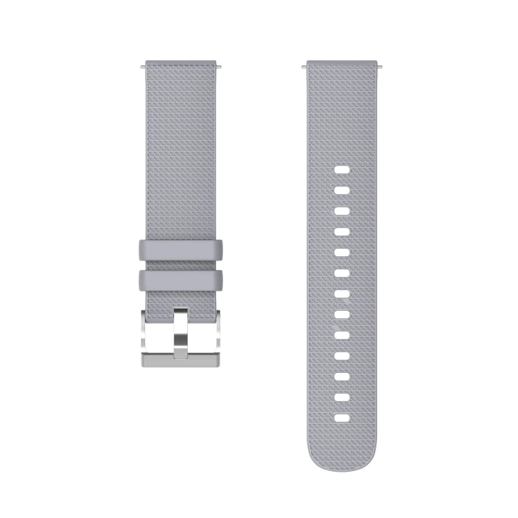 EDA002835001A_3.webp Pockmarked Silver Buckle Silicone Watch Strap for Huawei Watch / Samsung Galaxy Watch - Image 5