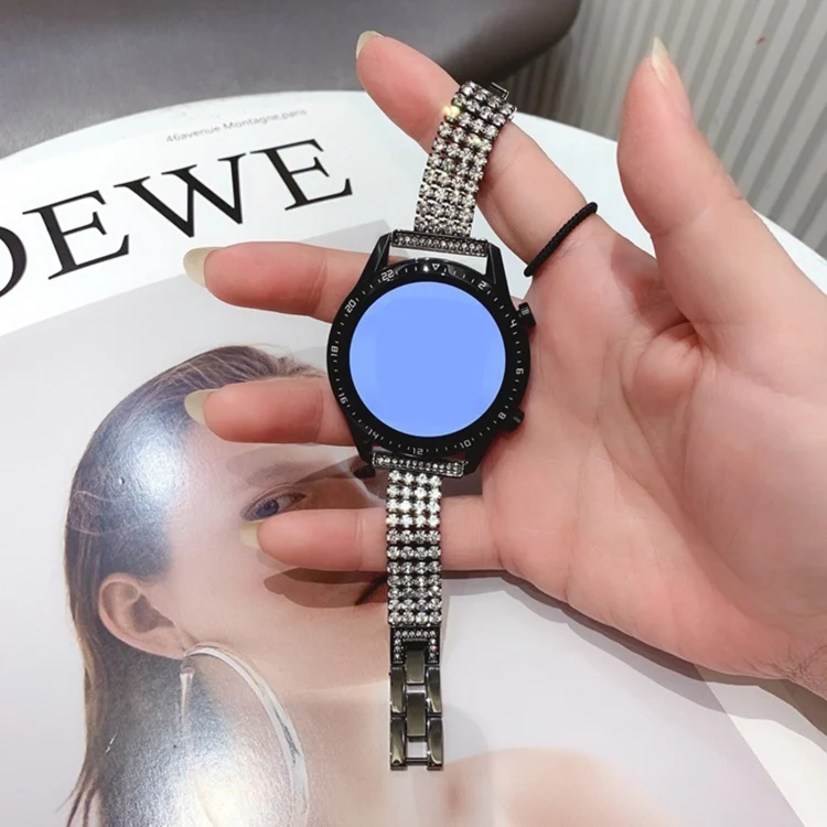 EDA002887801A_1.webp Universal Four-Row Diamond Metal Watch Band - Image 4