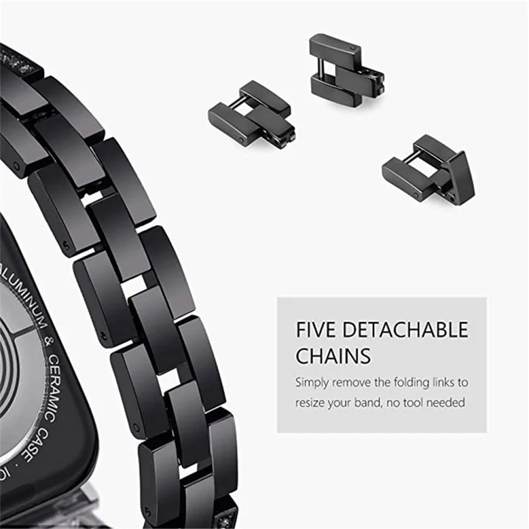 EDA002887801A_2.webp Universal Four-Row Diamond Metal Watch Band - Image 5