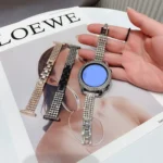 Universal Four-Row Diamond Metal Watch Band - Image 3