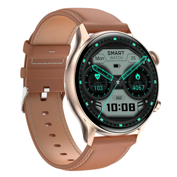 EDA002934501A_1.webp HK8Pro 1.36 inch AMOLED Screen Leather Strap Smart Watch, Support NFC Function / Blood Oxygen Monitoring - Image 8
