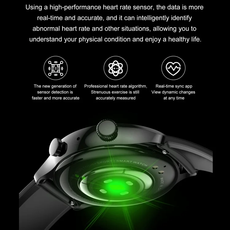 EDA002934501_B3.webp HK8Pro 1.36 inch AMOLED Screen Leather Strap Smart Watch, Support NFC Function / Blood Oxygen Monitoring - Image 4