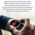 HK8Pro 1.36 inch AMOLED Screen Leather Strap Smart Watch, Support NFC Function / Blood Oxygen Monitoring - Image 5