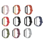 For Xiaomi Mi Band 6 / 5 / 4 / 3 Mijobs Flat Hole Silicone Watch Band - Image 7