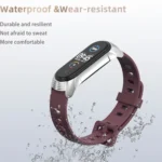 For Xiaomi Mi Band 6 / 5 / 4 / 3 Mijobs Flat Hole Silicone Watch Band - Image 5