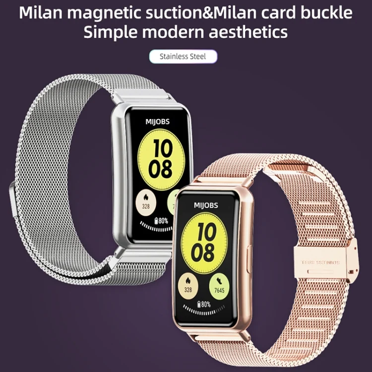 EDA002942601_B2.webp Mijobs Milan Buckle Stainless Steel Watch Band - Image 3