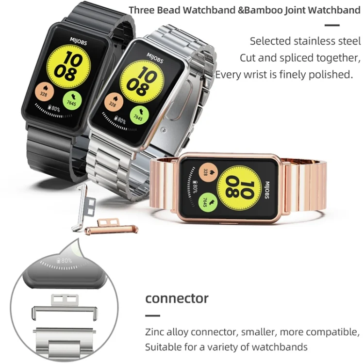 EDA002942601_B3.webp Mijobs Milan Buckle Stainless Steel Watch Band - Image 4